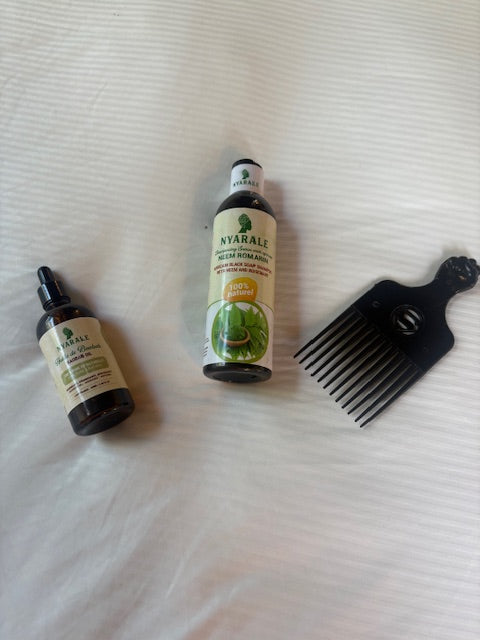 Shampooing Savon Noir Africain - NEEM & ROMARIN (250 ml)